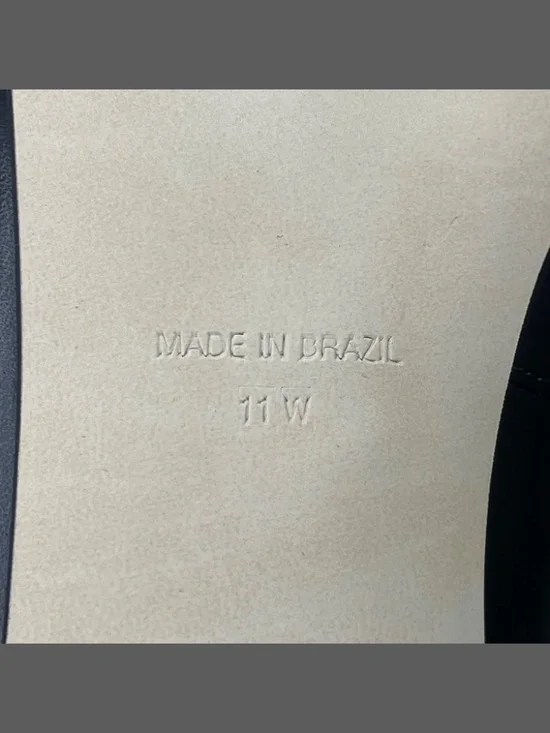 NEW Walking Cradles Shoes Womens 11 black leather block heels business classic - Picture 9 of 12